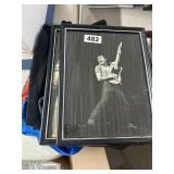 Framed Photos and Springsteen T-Shirts Lot