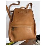 Western Leather Multi-Zipper Backpack