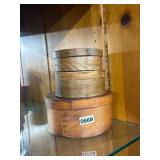 Three Wooden Storage Boxes