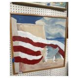 Acrylic Painting on Canvas, Signed