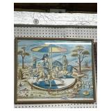 Framed Carousel Scene Artwork, 26x20