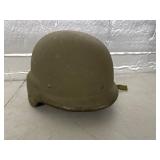 Military-Style Green Helmet with Liner