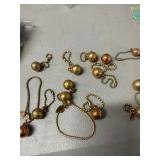 Gold and Copper Tone Key chain