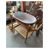 Metal Rolling Basin and Stand Combo