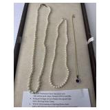 Pearl Necklaces and Pendant