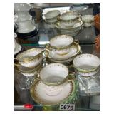 Limoges Consomme Cups and Saucers Set