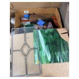 Leaded Glass Panel & Scrap Slag Glass