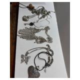 Silver-Tone Necklaces with Charms