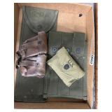 U.S. Military Canvas and Leather Pouches