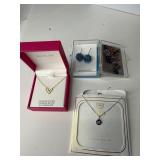 Jewelry Set Featuring Necklaces and Earrings