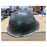 Military Helmet in Green Metal Finish