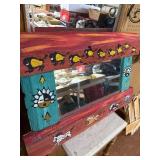 Hand-Painted 25x17 Wooden Mirror