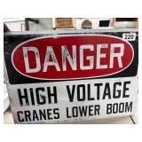 16x24 Metal High Voltage Warning Sign