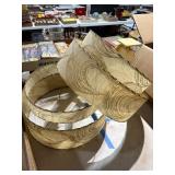 Mid-Century Fiberglass Lamp Shades