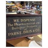 Metal Parke Davis & Co. Sign