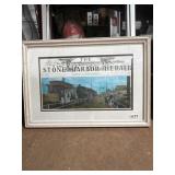 Framed Stone Harbor Herald Artwork