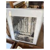 Framed Ink Drawing by Angelika Kolu