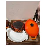 Cast Iron and Enamel Cookware Set