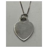 Tiffany & Co. 925 Sterling Heart Necklace