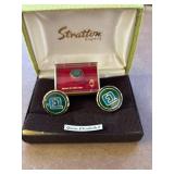 Stratton England Cufflinks and Pin Set