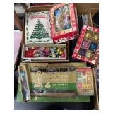Vintage Christmas Ornaments and Lights