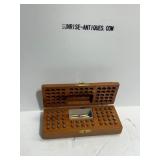 Wooden Ammo Box With Brass Ammunition