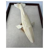 Carved Whale Sculpture With Base