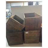 4 Wooden Ammunition Crates