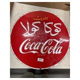30-Inch Coca-Cola Metal Sign