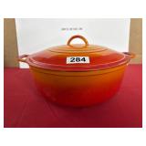 12-Inch Enamel Pot with Lid, Belgium