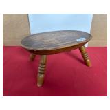Wooden Stool With Turned Legs
