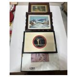 4 Framed Pictures, Various Artists