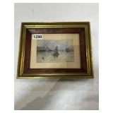 Framed Watercolor Signed by Paul C. Hunter