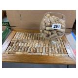 Cork Wall Art and Glass Bowl Display