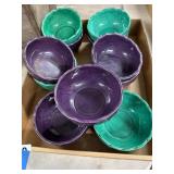 6-Inch Pottery Bowls in Two Colors