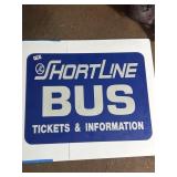 ShortLine Bus Info Sign, 24x18 Inches