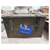 Vintage Metal Military Ammo Box