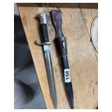 Military Bayonet with Scabbard
