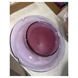 Purple Glass Plates by Views