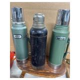 3 Vintage Stanley Thermoses