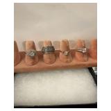 4 Sterling Silver Rings