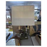 Dual-Candle Style Table Lamp with Shade