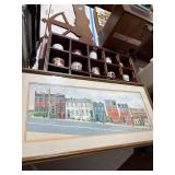 Framed Watercolor Painting by H. McCandless