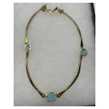 Anne Dick Necklace With Turquoise