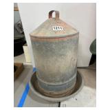 Galvanized Metal Poultry Feeder