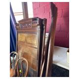 King size Ornate Wooden Bed Frame with Carved Deta