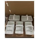 Six Chamart France Porcelain Baskets