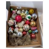 Box Lot of Assorted Glass Ornaments