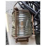 Nautical-Style Industrial Glass Lamp