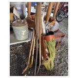Vintage Golf Clubs and Hockey Sticks
